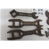 Image 2 : 10 Old Wrenches with Names ; Comet, Litchfield, Blackhawk, Planet J.R, Pitts, Universal, King