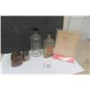 Image 1 : Coca-Cola Table Menu, Baker Chemical Bottle, Gold Ex HBL Cream Separator Oil Bottle, Timber Lox 