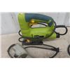 Image 2 : 4 Power Tools; Radley Jig Saw, Heat Gun, Mastercraft Angle Grinder, B+D Drywall Gun