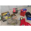 Image 3 : Small Hardwares, Pipe Clamps, Wires + Connectors, Echlin Pins, New Gloves, Spark Plug Cleaner