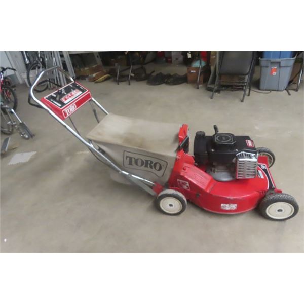 Toro S3 Deluxe Power Drill, Mower with Bagger - Works 