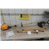 Image 1 : Cub Cadet SS470 4 Stroke Gas Weed Eater with Ryobi Pole Saw Attachment - Working
