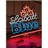 Image 1 : 3 Color Labatt Blue Neon Bar Sign - Working
