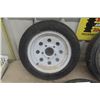 Image 2 : 2 Utility Tires on Rims - 4.80 - 12 & 1 Tire No Rim