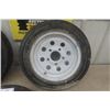 Image 3 : 2 Utility Tires on Rims - 4.80 - 12 & 1 Tire No Rim