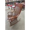 Image 3 : Antique Oak Rocking Chair - Large Back Repaired