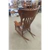 Image 4 : Antique Oak Rocking Chair - Large Back Repaired