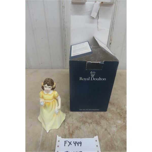 Royal Doultan ' Flower for You ' Figure in Box with COA