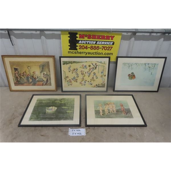 5 Robert Hogfeld + Framed Prints 12.5"×16"