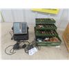 Image 1 : Tackle Box with Tackle + Fish Finder- Lowrance, Untested