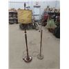 Image 1 : 2 Vintage Floor Model Lamps- 1 is a Bridge Lamp