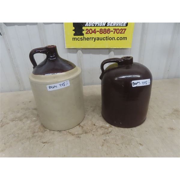 2 Crockery Jugs : 3 Gal + 4 Gal - 1 is beehive