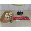 Image 1 : Corvette Sting Ray Metal Sign, Free HMD, Baseballs- Many with Signatures + Goldeyes 