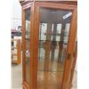 Image 3 : Oak Corner China Cabinet 73" Tall , up to 31" by up to 21" 