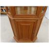 Image 4 : Oak Corner China Cabinet 73" Tall , up to 31" by up to 21" 