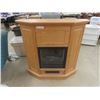 Image 1 : Oak Mantle Electric Fireplace 12"×40"×40" - Works