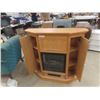 Image 3 : Oak Mantle Electric Fireplace 12"×40"×40" - Works