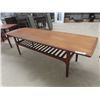 Image 2 : Teak Table Set : Coffee Table 18"×19"×60" + 2 End Tables 17.5"×20"×30"