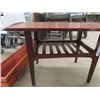Image 6 : Teak Table Set : Coffee Table 18"×19"×60" + 2 End Tables 17.5"×20"×30"