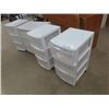 Image 3 : 4 Gracious Living Poly Organizers: (3) 13"×16"×27" & (1) 16"×24"×25"