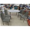 Image 1 : Kitchen Table + 4 Chairs - Nice Modern Set Table with Leaf = 30"×36"×59"