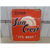 Image 1 : 1959 Sun Crest Metal Embossed Sign 28.5"×32"