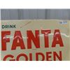 Image 2 : 1964 Fanta Golden Orange Metal Embossed Sign 27"×31"