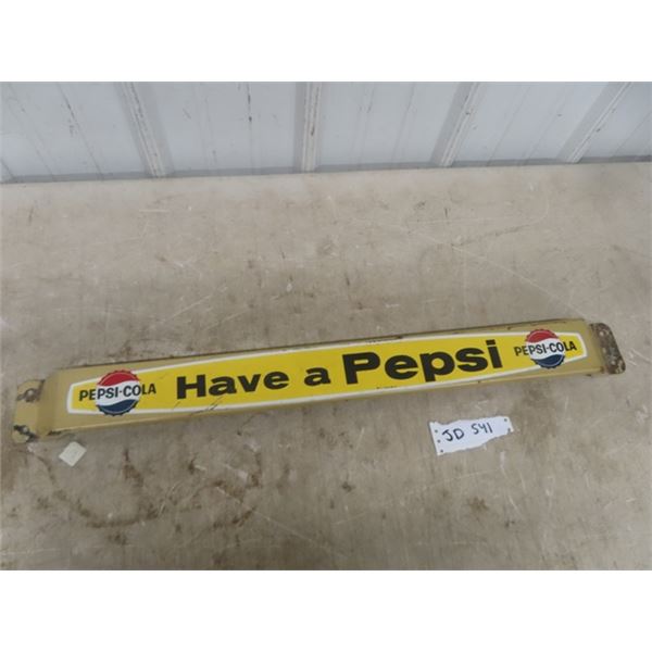 Pepsi Porcelain Door Bar 3"×31"