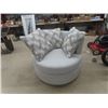 Image 1 : New Upholstered Living Room Swivel Chair with 3 Cushions 