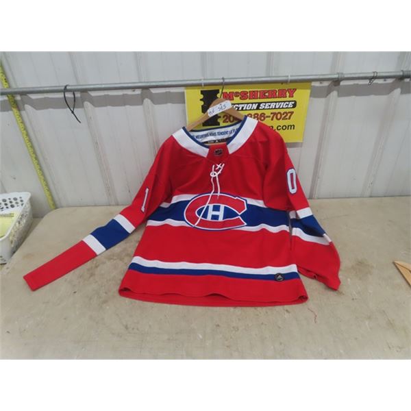 Montreal Canadians Adidas Jersey with #10 Lafleur - Sz 52