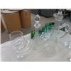 Image 2 : Crystal + Cut Glass: Decanters, Stem Wine Glasses, Ashtray, Ornaments, plus more