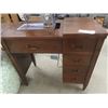 Image 2 : Imperial Cabinet Electric Sewing Machine- Wooden Cabinet + Machine in Ukranian Blue