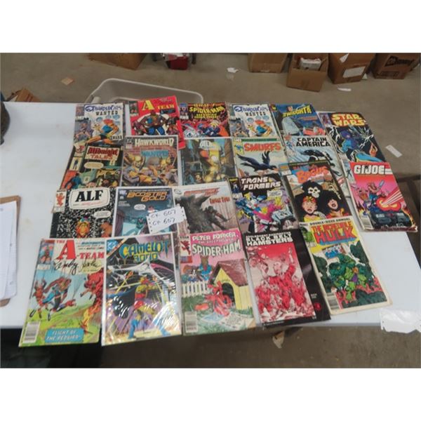 22 Comics - some over $1.00, some Under ; Star Wars, G.I.Joe