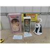 Image 1 : 3 Porcelain Dolls ; Vanessa with Box, Century with Box & 1 More - No Box