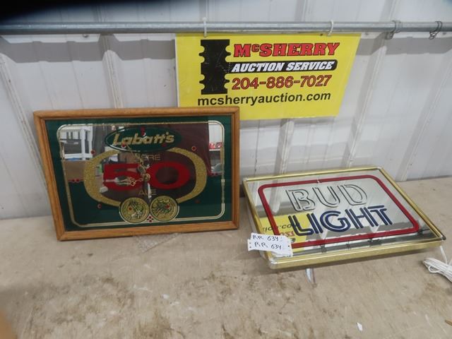 Labatt's 50th Clock Mirror 12