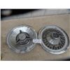 Image 1 : 2 Hub Caps ; Pontiac + Thunderbird