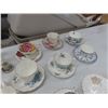 Image 5 : China Cups + Saucers ; Royal Albert, Royal Derby, plus others