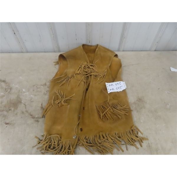 Deer Hide Leather Vest