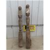 Image 1 : 2 Vintage Stair Posts 46" Tall 