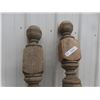 Image 2 : 2 Vintage Stair Posts 46" Tall 