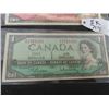 Image 3 : 1954 $1.00 & $2.00 Canadian Dollar Bills