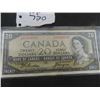 Image 2 : 1954 Canada 20 Dollar Bill - Interesting Serial # G/E 6989999