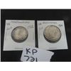 Image 1 : 2 Canada Newfoundland Coins ; 1) 1900- 50 cent, 1) 1912- 20 cent