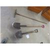 Image 3 : 5 Hand Yard Tools ; Shovel, Spade, Edger, Rake