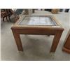 Image 4 : Oa Entertainment Stand / Aquarium Stand 22" x 22" X 35" & Oak End Table 21" x 23" x 26" 