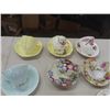 Image 4 : 12 China Cups + Saucers ; Foley, Royal Albert, Stafford, Vale, Cololough