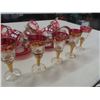 Image 3 : Cups, Saucers, Shot Glasses; Ruby Crystal