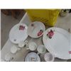 Image 5 : Plates, Tray, Cups, Tea Pot - some Vintage, some Modern - Swimerton, Royal Castle, Sedler, Corelle, 