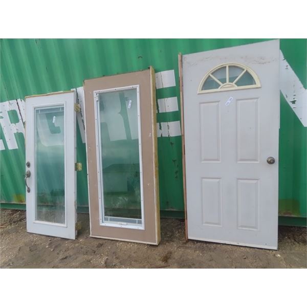 Exterior Doors ; 32" x 80" with Jam + 34" x 78" with Jam + 34" x 77" + 36" x 79" 