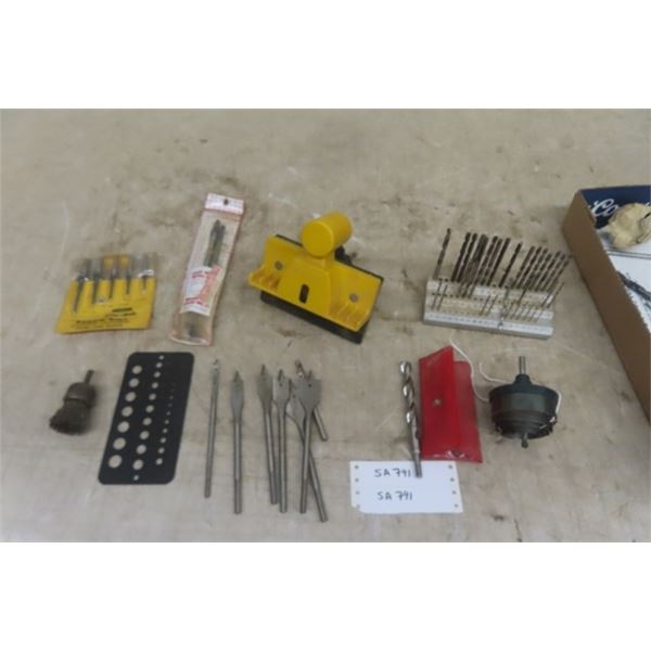 Saw Blades, Hammers, Crow Bar, Sanding Discs, Scroll Saw Blades, Stapler with Staples, Carpenters De